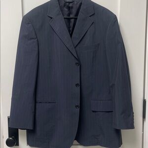 Faconnable Pin Stripe Silk/Cotton Sport Coat Size 47R/Large